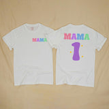 Custom Matching Family Birthday Shirts with Pastel Mama & 1 Design, Girls Just Wanna Be One Baby Romper, Soft Cotton 1st Birthday Outfit