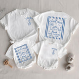 Custom Matching Family Cruise Crew Shirts and Baby Rompers, Vintage Summer 2026 Design, Soft Cotton Tee for Mom, Dad, Kids, and Baby