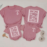Custom Matching Family Cruise Crew Shirts and Baby Rompers, Vintage Summer 2026 Design, Soft Cotton Tee for Mom, Dad, Kids, and Baby