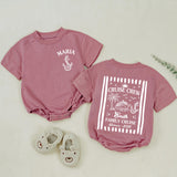 Custom Matching Family Cruise Crew Shirts and Baby Rompers, Vintage Summer 2026 Design, Soft Cotton Tee for Mom, Dad, Kids, and Baby