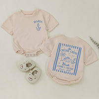 Custom Matching Family Cruise Crew Shirts and Baby Rompers, Vintage Summer 2026 Design, Soft Cotton Tee for Mom, Dad, Kids, and Baby