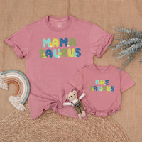Custom Matching Family Dinosaur Shirts, Mama Saurus, Dada Saurus, One Saurus Romper, Soft Cotton Birthday Outfit for Baby, Toddler, Kids