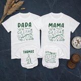 Custom Matching Family Golf Party Shirts for Baby's 1st Birthday, Soft Cotton Romper and Tees with Fun Golf-Themed Artwork
