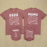 Custom Matching Family Golf Party Shirts for Baby's 1st Birthday, Soft Cotton Romper and Tees with Fun Golf-Themed Artwork