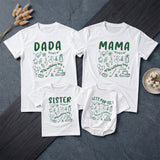 Custom Matching Family Golf Party Shirts for Baby's 1st Birthday, Soft Cotton Romper and Tees with Fun Golf-Themed Artwork