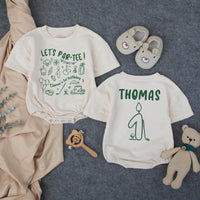 Custom Matching Family Golf Party Shirts for Baby's 1st Birthday, Soft Cotton Romper and Tees with Fun Golf-Themed Artwork
