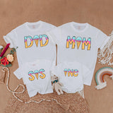 Custom Matching Family Ice Cream Birthday Shirts, Soft Cotton Toddler Romper, Mom Dad Sis One-Year-Old Summer Party Outfit