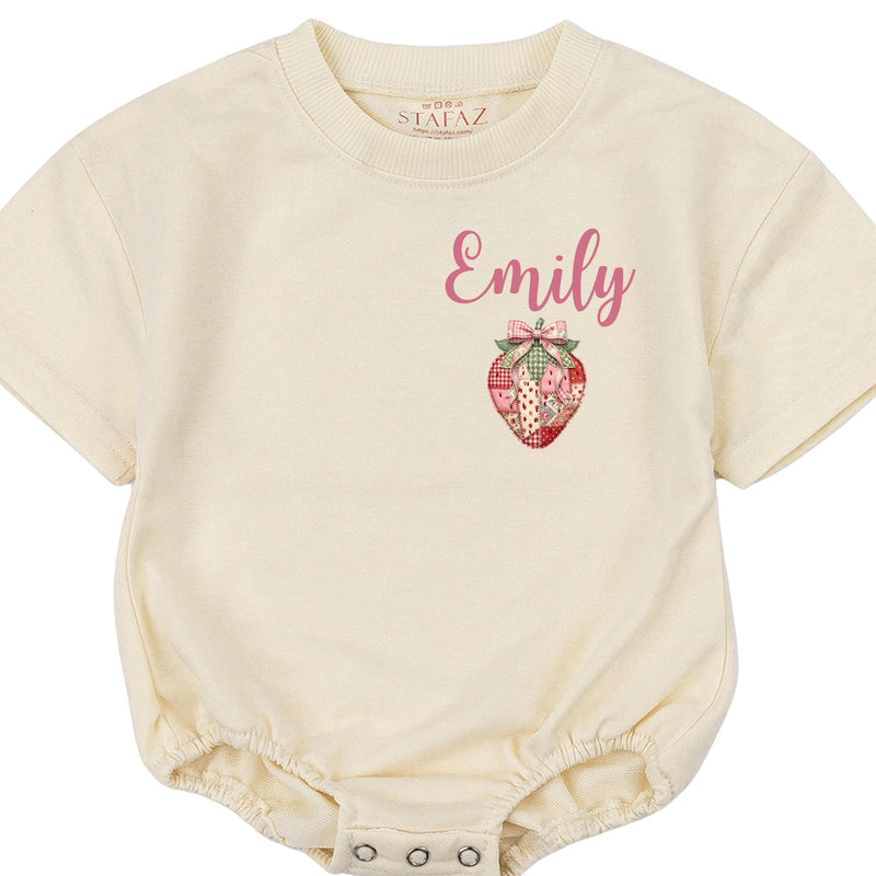 Custom Matching Family Strawberry Shirts and Baby Romper for Berry First Birthday, Soft Cotton Outfit, Personalized Name, Sizes NB–2XL