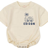 Custom Matching Family Vacation Shirts and Baby Romper, Tropical Beach Design, Miami 2026, Soft Cotton, Sizes Newborn to 2XL