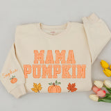 Custom Mommy and Me Matching Pumpkin Sweatshirt or Baby Romper, Fall Family Outfit, Soft Cotton for Baby, Toddler, Mom, Autumn Gift