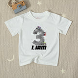 Custom Monster Truck 3rd Birthday Silk Banner & Toddler Tee Set, Racing Theme, Dirt Track Design, Perfect for Kids' Milestone Parties
