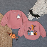 Custom My 1st Boo Baby Boy Romper Halloween Ghost Pumpkin Outfit Personalized Name Bodysuit Cute Fall Infant Clothes Blue Hat Orange