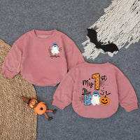 Custom My 1st Boo Baby Boy Romper Halloween Ghost Pumpkin Outfit Personalized Name Bodysuit Cute Fall Infant Clothes Blue Hat Orange