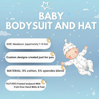 Custom Name Hockey Baby Bodysuit Playful Sports Design Newborn Outfit Fun Shower Gift Watching Games with Daddy Soft Cotton Blue Black