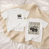Custom Name Kindergarten Truck Shirt for Boys, Camo Monster Truck Kids Long Sleeve Romper, Back to School Outfit, Soft Cotton Tee