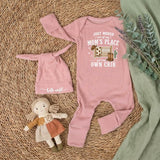 Custom Newborn Baby Bodysuit with 'Just Moved Out of Mom's Place' Quote, Soft Cotton Outfit, Funny Baby Shower Gift, Infant Keepsake