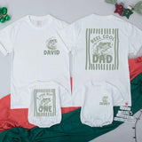 Custom Matching Family Fishing Birthday Outfits, O-Fish-Ally One Baby Bodysuit & Reel Cool Dad Tee, Soft Cotton Shirts for Celebrations