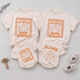 Custom One Spooky Halloween Matching Family Shirts for Baby, Toddler, Mom, Dad with Cute Ghost Artwork, Soft Cotton Perfect for Fall
