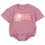 Custom Pink Space Theme Matching Family Shirts with 'Houston We Have a One Year Old' Artwork for Baby's 1st Birthday Celebration Outfit