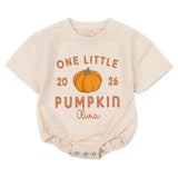 Custom Pumpkin 1st Birthday Matching Family Shirts, Baby Bodysuit & Adult Tees, Soft Cotton Fall Outfit for Milestone Photos NB–2XL