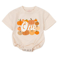 Custom Pumpkin 1st Birthday Matching Family Shirts, Retro Fall Dada Mama Mini Outfit, Soft Cotton Baby Toddler Kids NB–2XL Tee