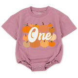 Custom Pumpkin 1st Birthday Matching Family Shirts, Retro Fall Dada Mama Mini Outfit, Soft Cotton Baby Toddler Kids NB–2XL Tee
