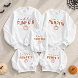 Custom Pumpkin Family Sweatshirts and Rompers, Baby, Toddler, Kids, Mom, Dad Matching Fall Outfits, Soft Cotton Halloween Apparel, NB-2XL