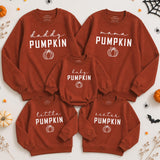 Custom Pumpkin Family Sweatshirts and Rompers, Baby, Toddler, Kids, Mom, Dad Matching Fall Outfits, Soft Cotton Halloween Apparel, NB-2XL