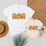 Custom Pumpkin First Birthday Matching Family Shirts for Mom Dad Baby, Soft Cotton Fall Outfit with Vibrant Print for Milestone Celebration