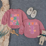 Custom Retro Groovy 'In My One Year Old Era' Baby Romper, 1st Birthday Outfit for Girls, Soft Cotton Bodysuit, Short & Long Sleeve Options