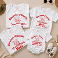 Custom Retro Pizza Birthday Outfit for Baby, Toddler, Kids & Adults, Soft Cotton Long Sleeve Romper & T-Shirt, Fun Family Party Wear