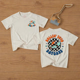 Custom Rollin Into Daycare Baby Romper or Kids Shirt, Retro Skateboard Graphic, Matching Family Outfit, Soft Cotton, Back to School