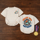 Custom Rollin Into Daycare Baby Romper or Kids Shirt, Retro Skateboard Graphic, Matching Family Outfit, Soft Cotton, Back to School