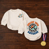 Custom Rollin Into Daycare Baby Romper or Kids Shirt, Retro Skateboard Graphic, Matching Family Outfit, Soft Cotton, Back to School
