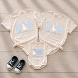Custom Silly Goose First Birthday Matching Outfit Set - Baby Romper, Kids' T-Shirt, Mom & Dad Tees - Soft Cotton Family Birthday Clothes