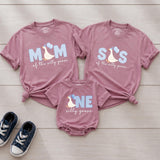 Custom Silly Goose First Birthday Matching Outfit Set - Baby Romper, Kids' T-Shirt, Mom & Dad Tees - Soft Cotton Family Birthday Clothes