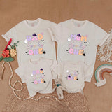 Custom Spooky One Halloween Family Shirt Pastel Ghosts 1st Birthday Outfit Soft Cotton Personal Gift for Mom Dad Sibling Matching