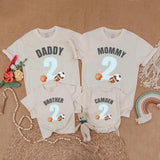 Custom Sports 2nd Birthday Shirt for Family Matching Outfits with Name and Number, Soft Cotton Party Gift for Baby Boy or Toddler Celebration