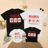 Custom Strawberry Dada Mama Sister Berry Sweet One Family Matching Soft Cotton Tees and Romper for Kids Adults First Birthday Spring