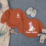 Custom Sweet Cookie First Birthday Romper for Baby Girls, Personalized Name Design, Soft Cotton Outfit for Cake Smash or Milestone Photos