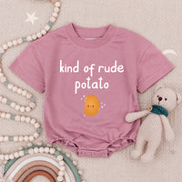 Custom Sweet Potato & Rude Potato Baby Rompers, Funny Thanksgiving Twin Bodysuits, Soft Cotton Fall Outfit for Babies & Toddlers