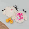 Custom Team Emily Baby Romper Breast Cancer Awareness Outfit Pink Ribbon Her Fight Is Our Fight Infant Clothes Support October Tee