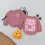 Custom Team Emily Baby Romper Breast Cancer Awareness Outfit Pink Ribbon Her Fight Is Our Fight Infant Clothes Support October Tee