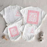 Custom Teddy Bear 1st Birthday Matching Family Shirts, Personalized Cotton Tees & Baby Romper for Mom, Dad, and Toddler Celebration Outfit