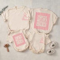 Custom Teddy Bear 1st Birthday Matching Family Shirts, Personalized Cotton Tees & Baby Romper for Mom, Dad, and Toddler Celebration Outfit