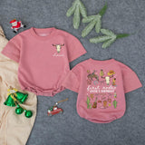 Custom Western Baby Romper with Cow Skull & Rodeo Artwork, Soft Cotton Long Sleeve Outfit for 1st Birthday, Infant Girl Gift