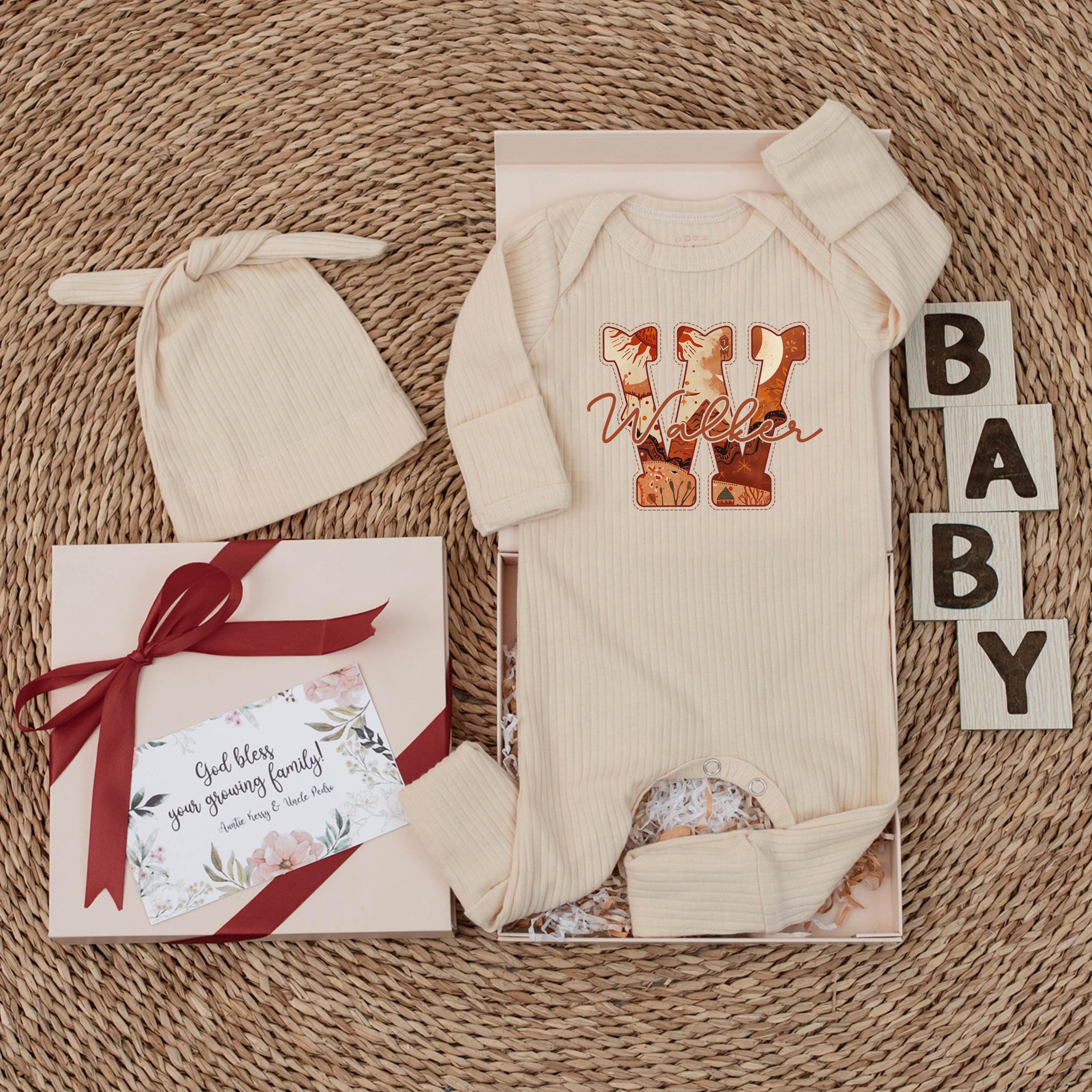 Custom Western Baby Romper with Cowboy Boot Artwork, Personalized Name Bodysuit for Newborn Boys, Soft Cotton Outfit, Baby Shower Gift