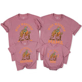 Custom Wild Western 1st Birthday Matching Family Shirts, Cowboy Rodeo Artwork, Soft Cotton Outfit for Baby, Toddler, Mom, Dad & Siblings