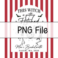 Custom Witchy Halloween Bachelorette Silk Banner with Skeleton Disco Design, Personalized Name & Date for Spooky Party Backdrop