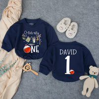 Customized O-Fish-Ally One 1st Birthday Baby Outfit with Fishing Theme, Cake Smash Bubble Romper Personalized Name Cotton Comfortable Gift